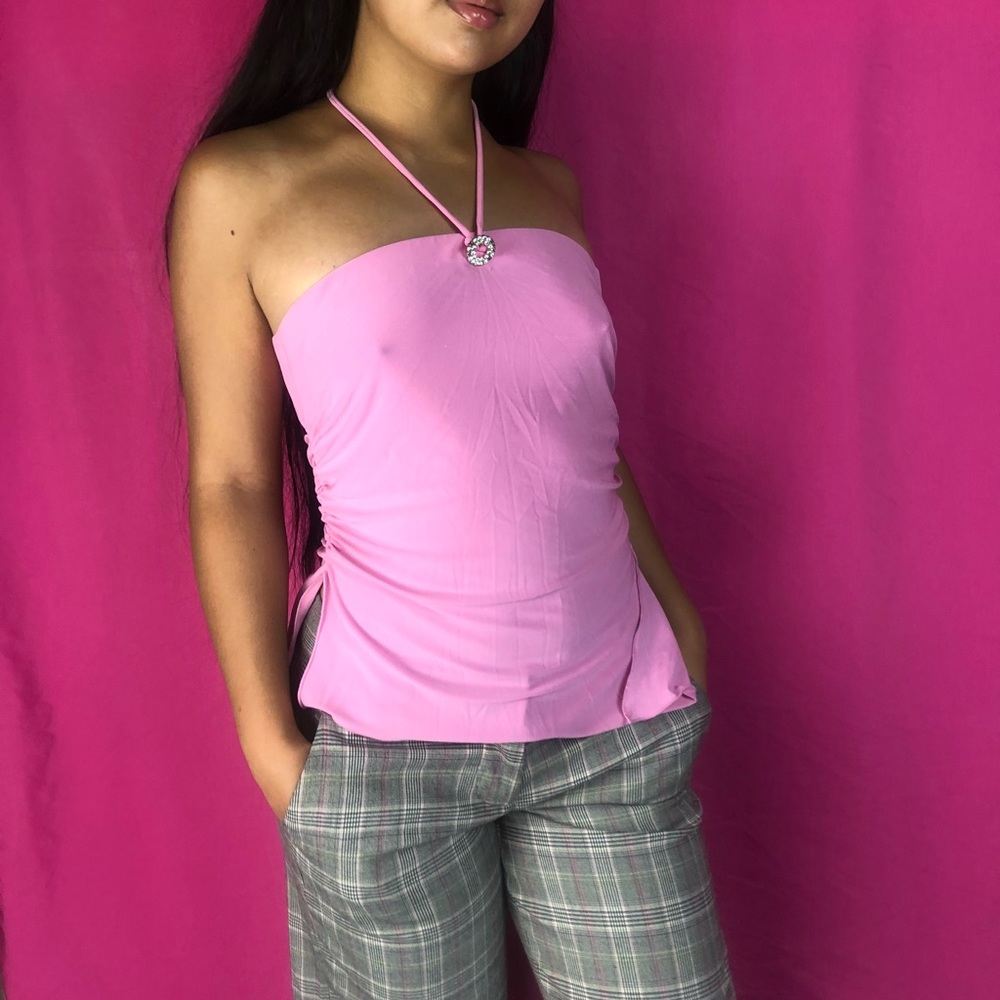 PINK TIE TOP - Picture 4 of 4